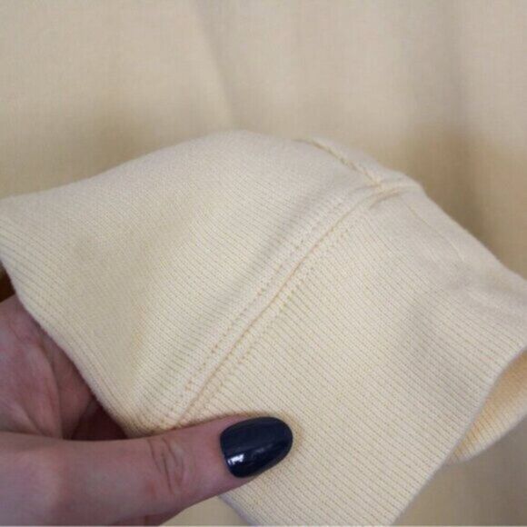 Land's End Men's Yellow Long Sleeve Quarter Zip Pullover Sweatshirt XL - Picture 7 of 9